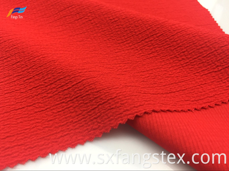 100% Polyester Dyed Bubble Crepe SSY Lady Fabric